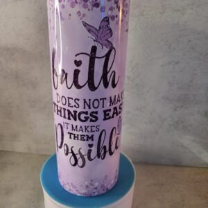 ​Bible Verse - Straight Skinny Sublimation Tumbler-20 oz