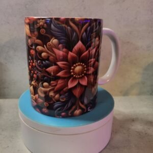 3D Floral 11oz Sublimation Mug